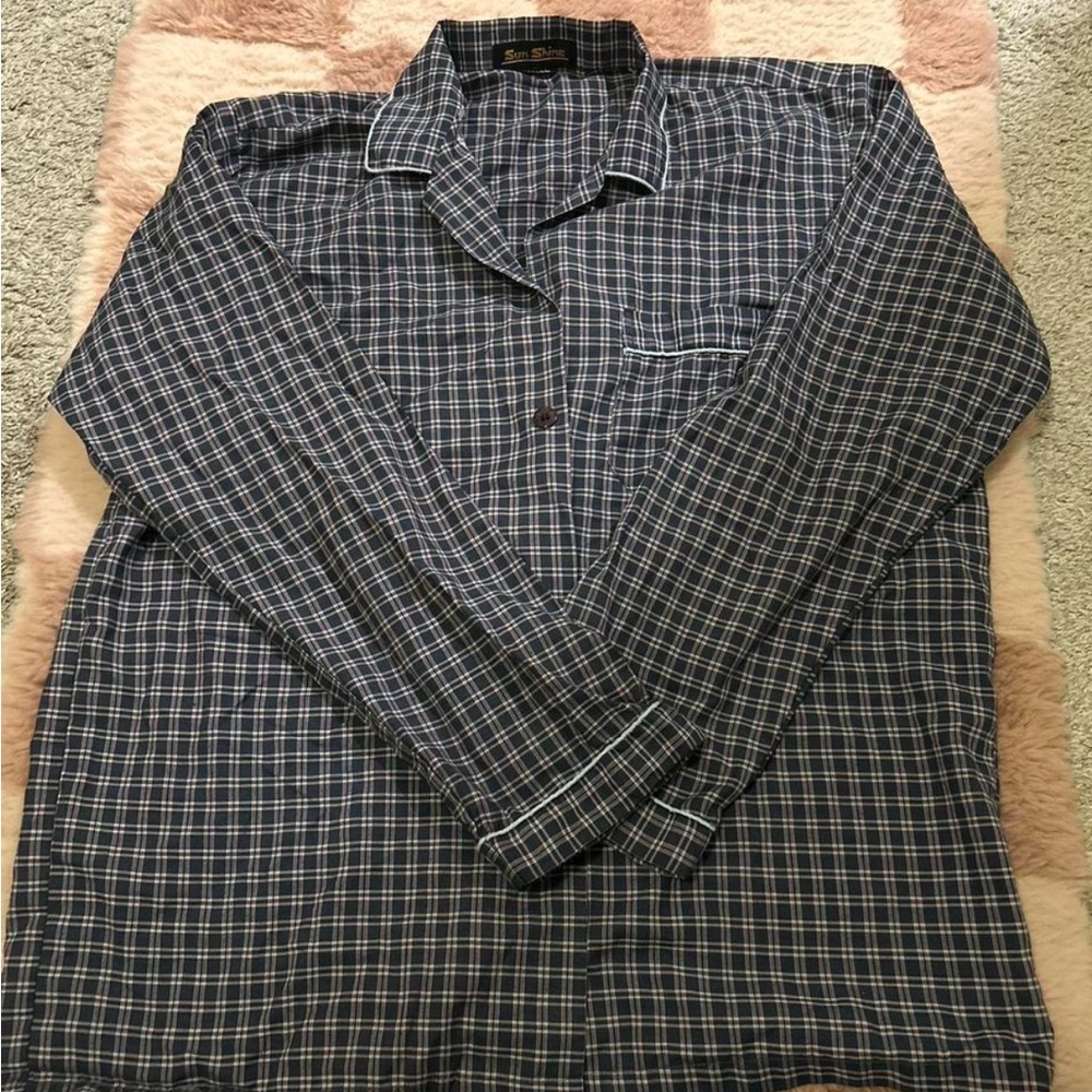 Men's Blue Checkered Shirt